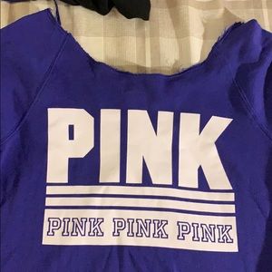 Victoria secret off shoulder sweatshirt